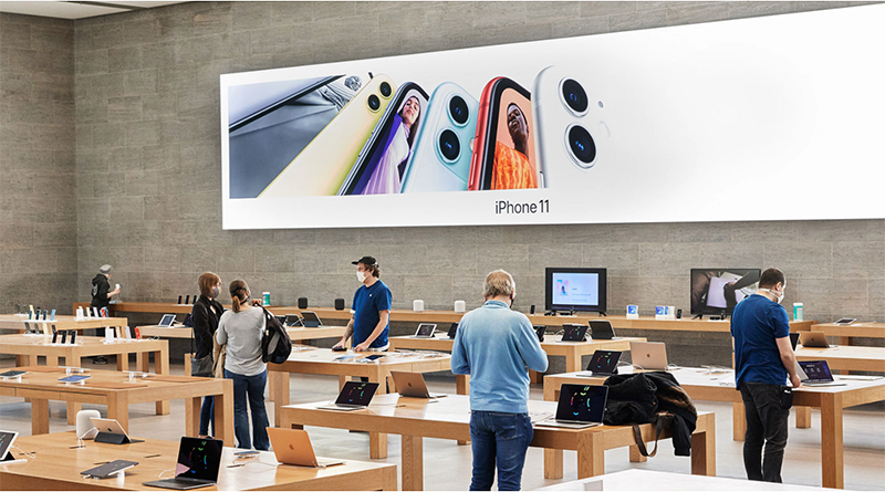 Las Vegas Apple stores reopen for select services