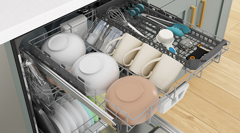 Whirlpool third rack dishwasher hot sale