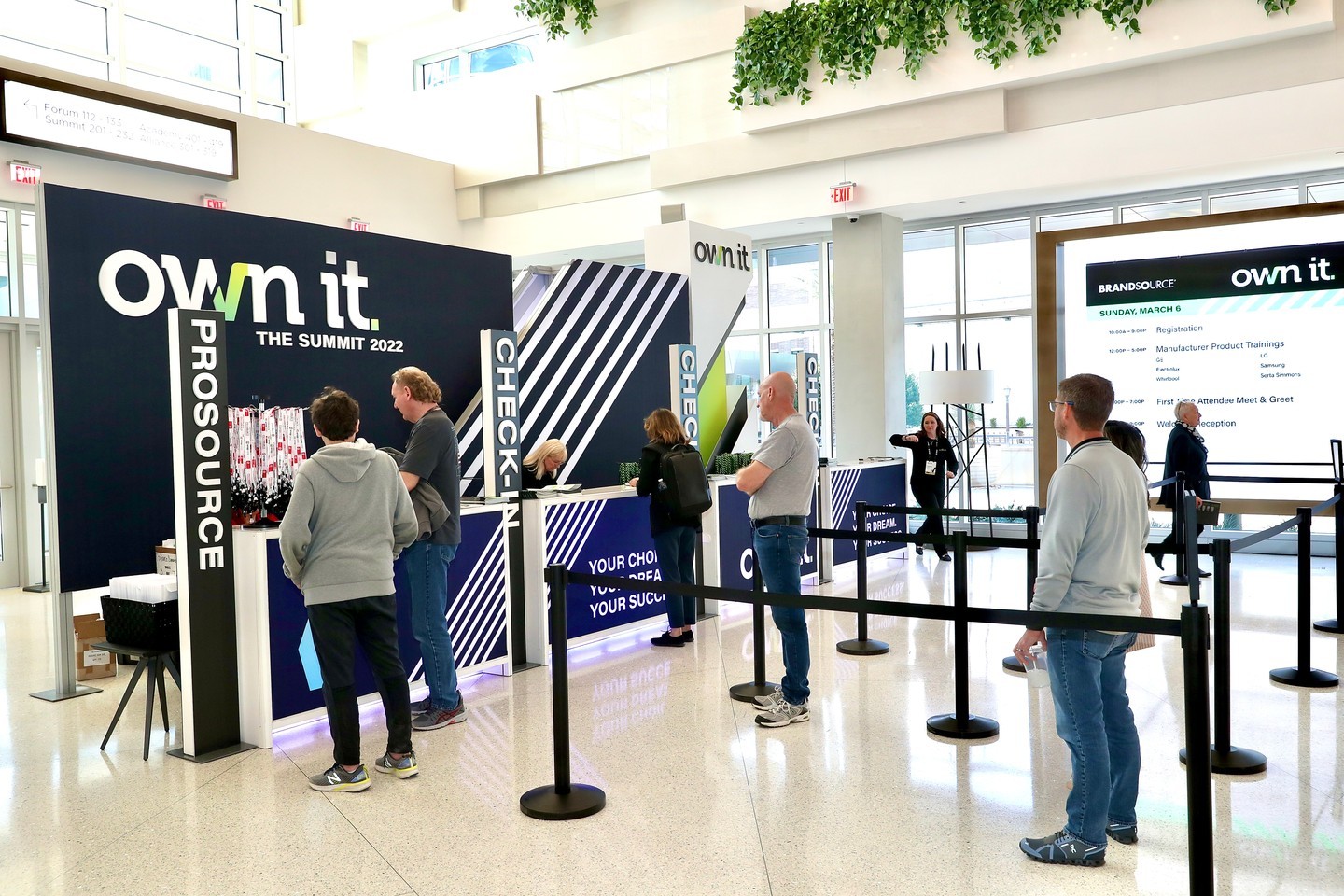 Registration is open! Go down the escalators to the Check-In desks and pick up your show badge! #OwnIt22
